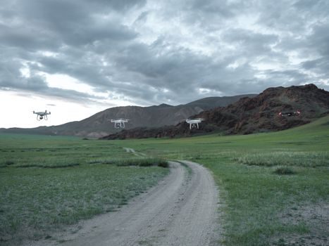drone production technology explained - Flight control: GNSS+IMU, datalink, and 4G/BVLOS