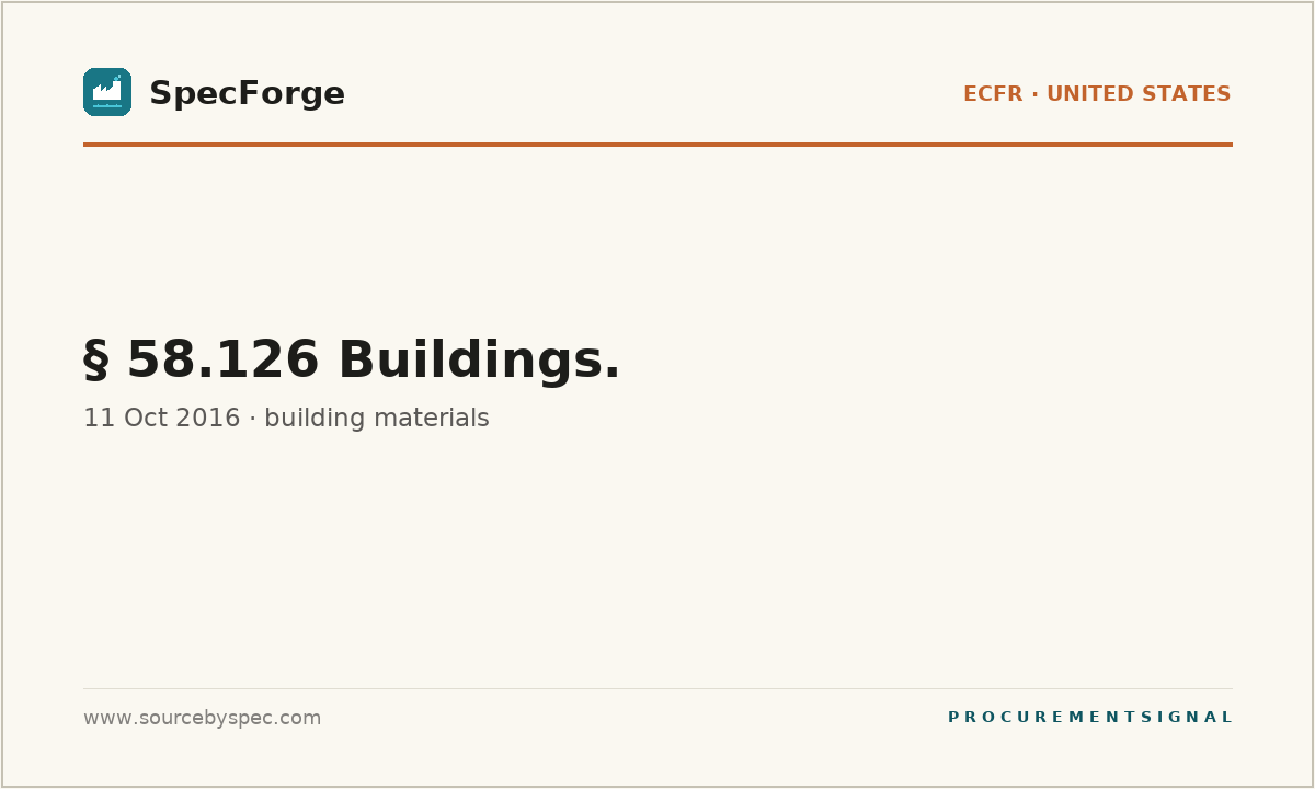 § 58.126 Buildings.