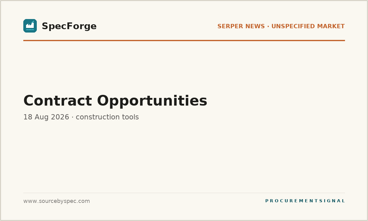 Contract Opportunities