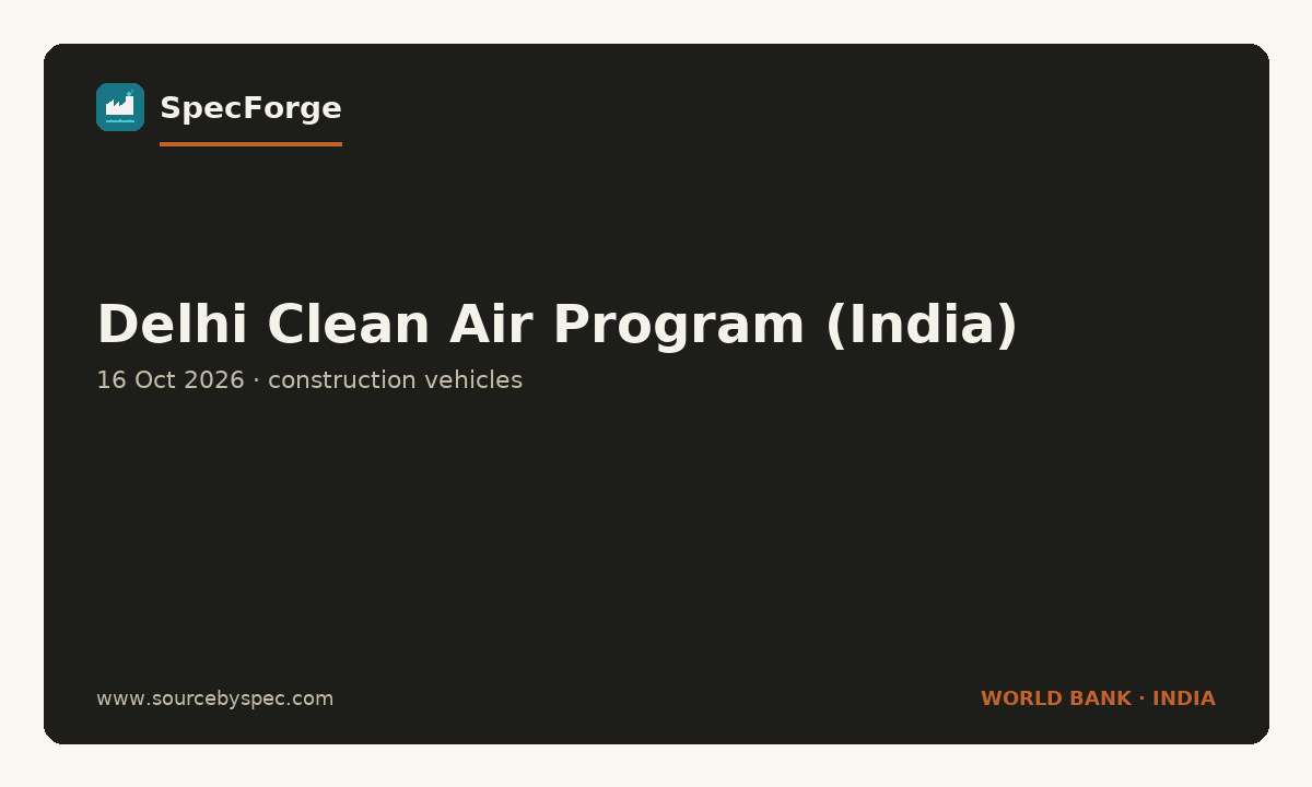 Delhi Clean Air Program (India)