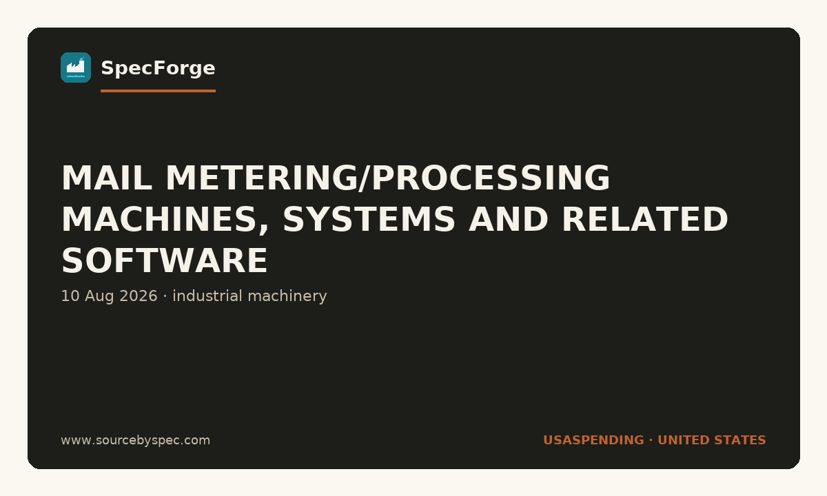 MAIL METERING/PROCESSING MACHINES, SYSTEMS AND RELATED SOFTWARE