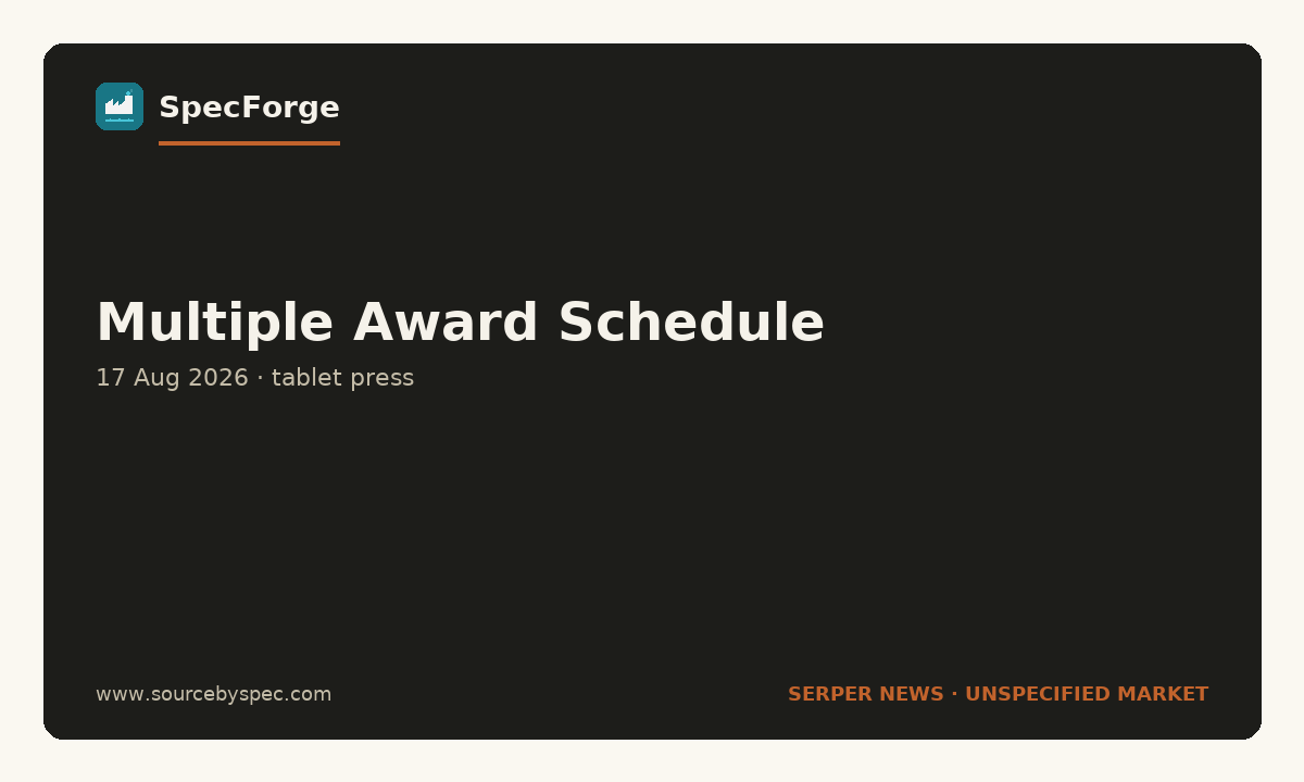 Multiple Award Schedule