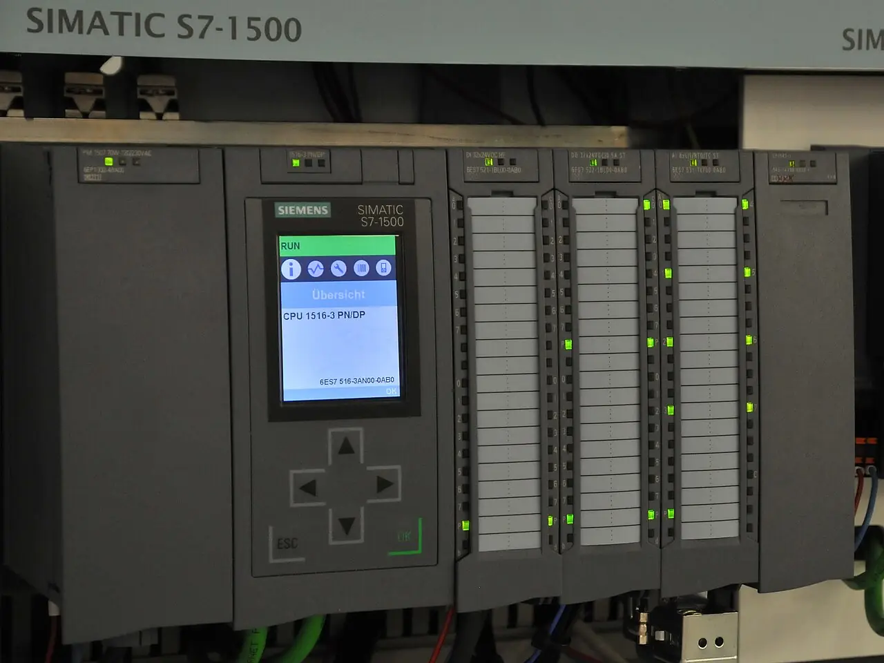 Modular PLC in a control panel